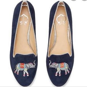 C. Wonder Blue Multi Suede Novelty Smoking Slipper